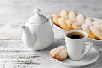 Madeleine is a French cookie/cake made of butter, eggs, and flour. Easy recipe for the best madeleine that you can't stop eating.