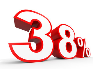 Thirty eight percent off. Discount 38 %.
