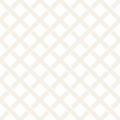 Weave Seamless Pattern. Stylish Repeating Texture. Black and White Geometric Vector Illustration.