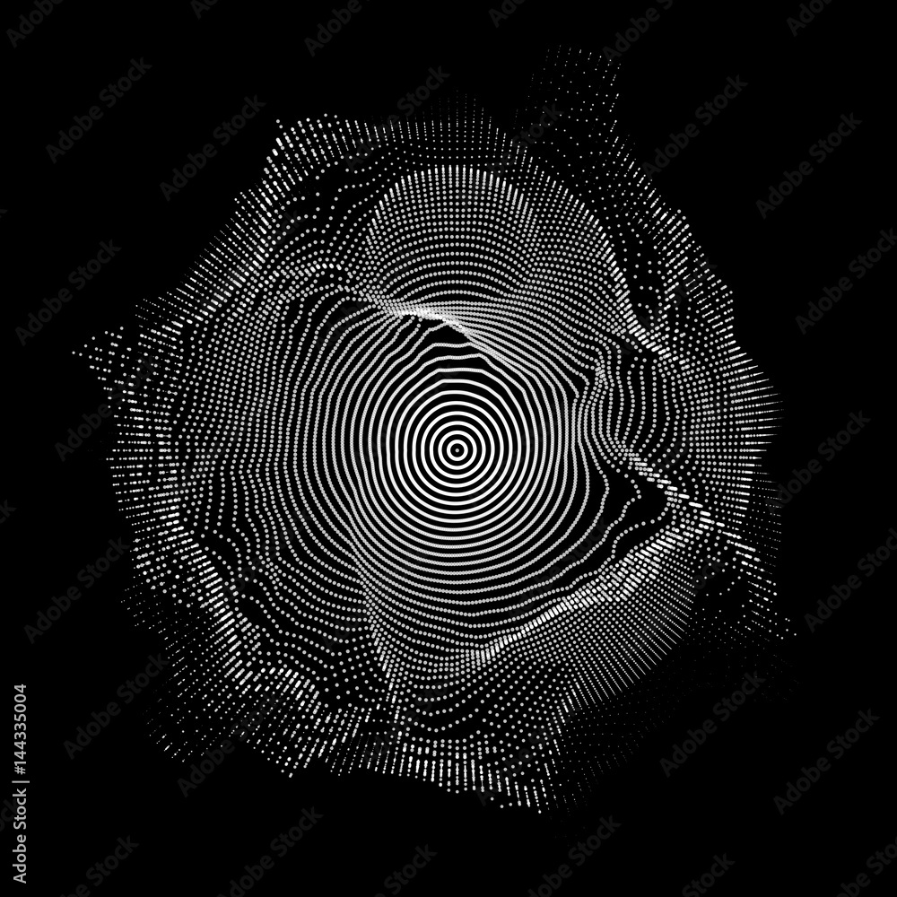 Poster abstract vector white mesh on dark background. futuristic style card. elegant background for busines