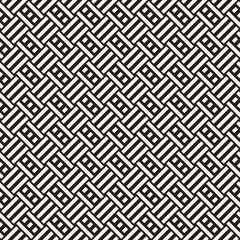 Abstract Geometric Pattern With Stripes Lattice. Seamless Vector Background