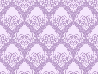 Vector damask seamless pattern background. Classical luxury old fashioned damask ornament, royal victorian seamless texture for wallpapers, textile, wrapping. Exquisite floral baroque template.