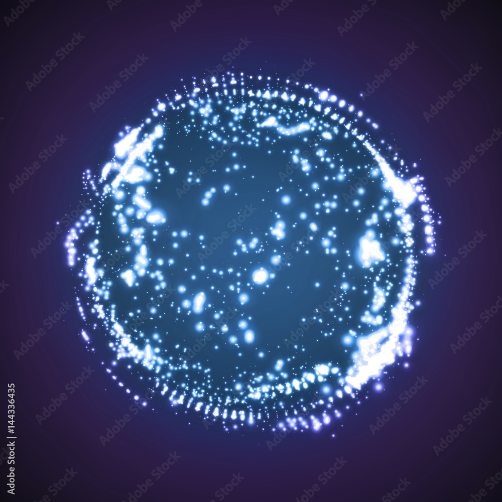 Poster abstract vector mesh on dark background. futuristic style card. elegant background for business pres