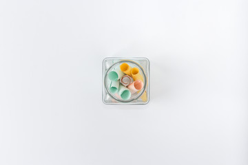 paper note flat lay