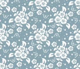 Vector flower seamless pattern background. Elegant texture for backgrounds. Classical luxury old fashioned floral ornament, seamless texture for wallpapers, textile, wrapping.