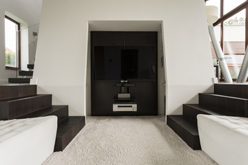 Fototapeta premium TV area of a house
