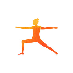 Yoga silhouette