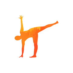 Yoga silhouette