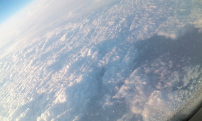 Fototapeta premium The view of the sky from the plane
