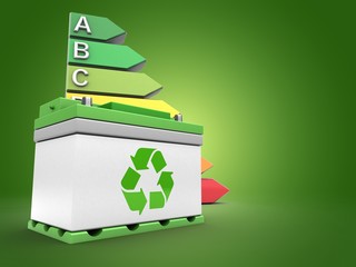 3d energy rating with car battery