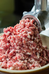 Minced meat.