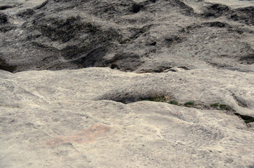The surface of rocks in the mountains.