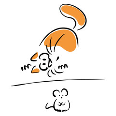 Cat and mouse