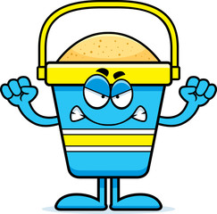 Angry Cartoon Beach Bucket