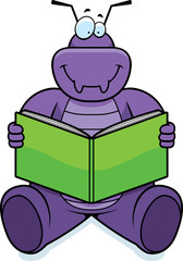 Cartoon Bug Reading