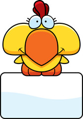 Cartoon Chicken Sign