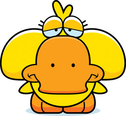 Cartoon Sad Duckling