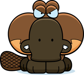 Cartoon Angry Platypus