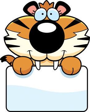 Saber-Toothed Tiger Sign