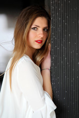 Fototapeta premium Smiling blond girl