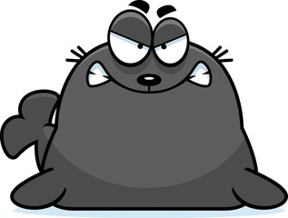 Angry Cartoon Seal