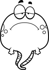 Sad Cartoon Tadpole