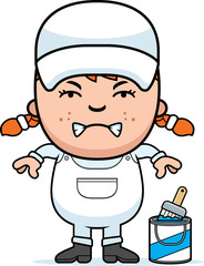 Angry Cartoon Painter