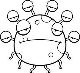 Sad Cartoon Eyeball Monster