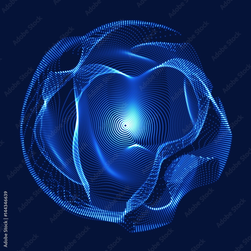 Poster abstract vector colorful mesh on dark background. futuristic style card. elegant background for busi