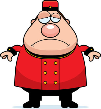 recommend clip art: Sad Cartoon Bellhop