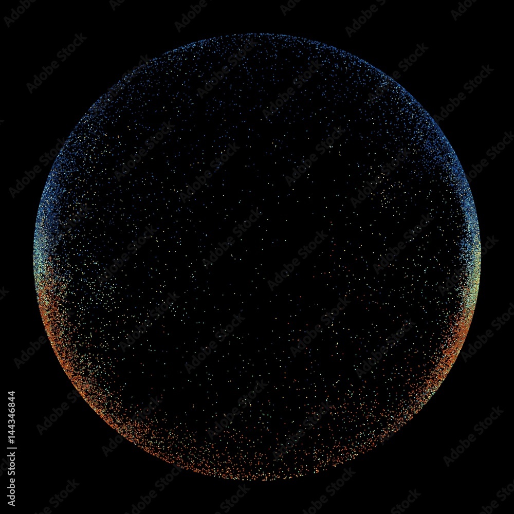 Poster abstract vector colorful mesh on dark background. futuristic style card. elegant background for busi