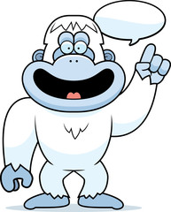 Cartoon Yeti Talking