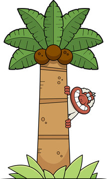 Cartoon Macaque Tree