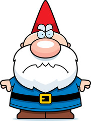 Cartoon Angry Gnome