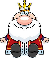 Cartoon King Sitting