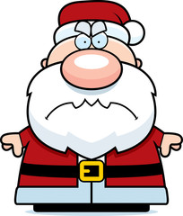 Angry Cartoon Santa Claus