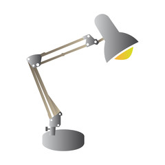 Isolated lamp on a white background, Vector illustration