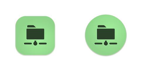Fototapeta na wymiar Vector Green Web Buttons 