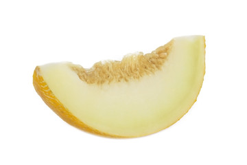 slice of melon isolated