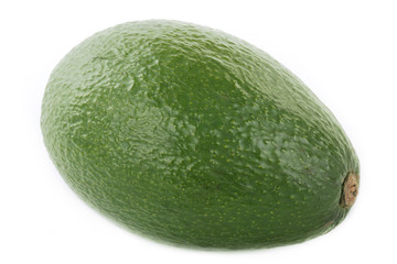 green avocado isolated