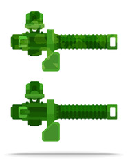 set  flat airship big weapon outboard with rotate mechanism