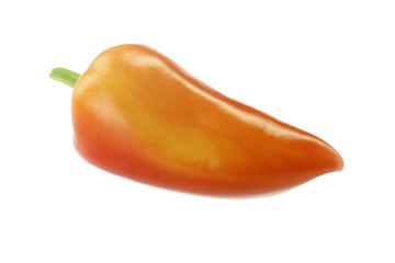 orange bell pepper isolated