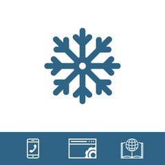 scresnowflake icon stock vector illustration flat design