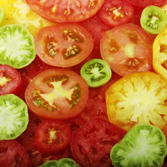 colorful tomatoes background