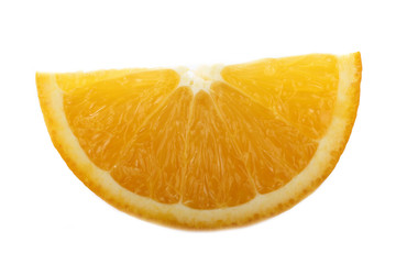 orange segment isolated on white
