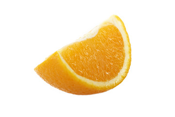 orange segment isolated on white