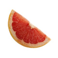 Fototapeta na wymiar grapefruit slice isolated on white background