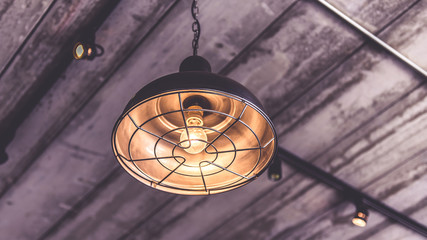 Antique ceiling lamp light.