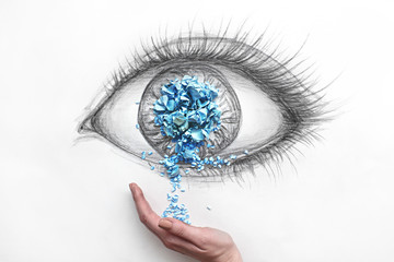 Painted eye