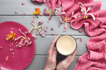 Beautiful spring coffee